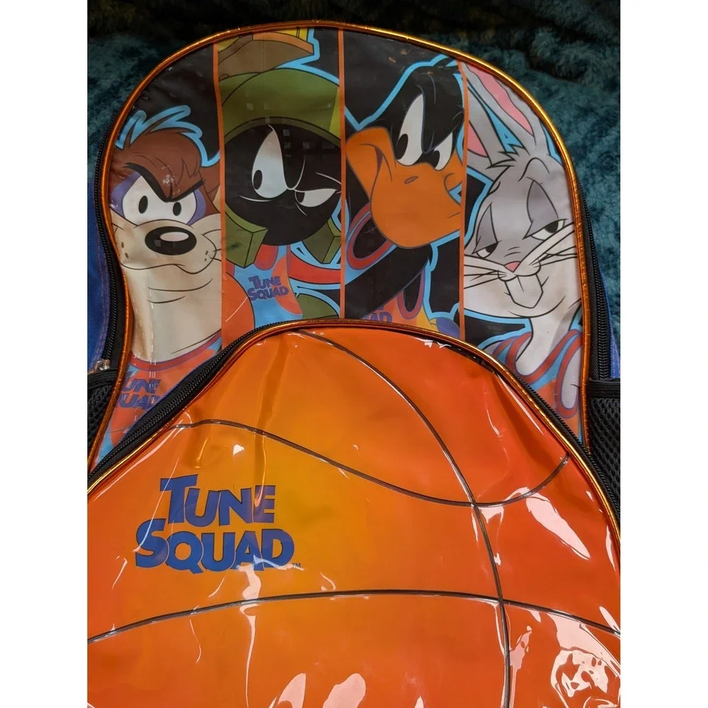 Looney Tunes Space Jam Tune Squad Backpack Bugs Bunny Daffy Duck Taz Blue Orange